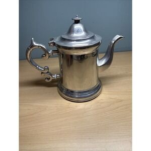 Wilton WRP pewter coffee pot ~ 8"H ~ spacers keep handle cool